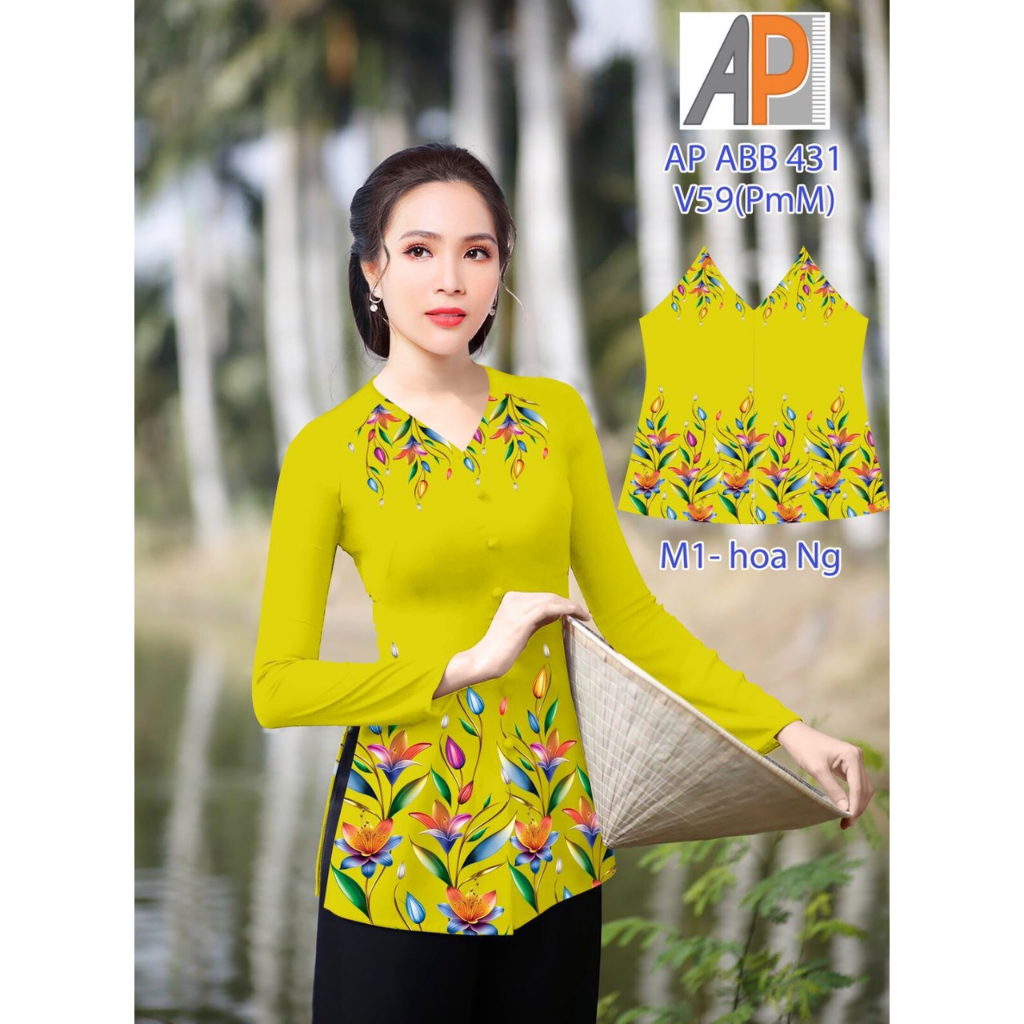 Áo bà ba in 4D-mẫu mới -áo không kèm quần