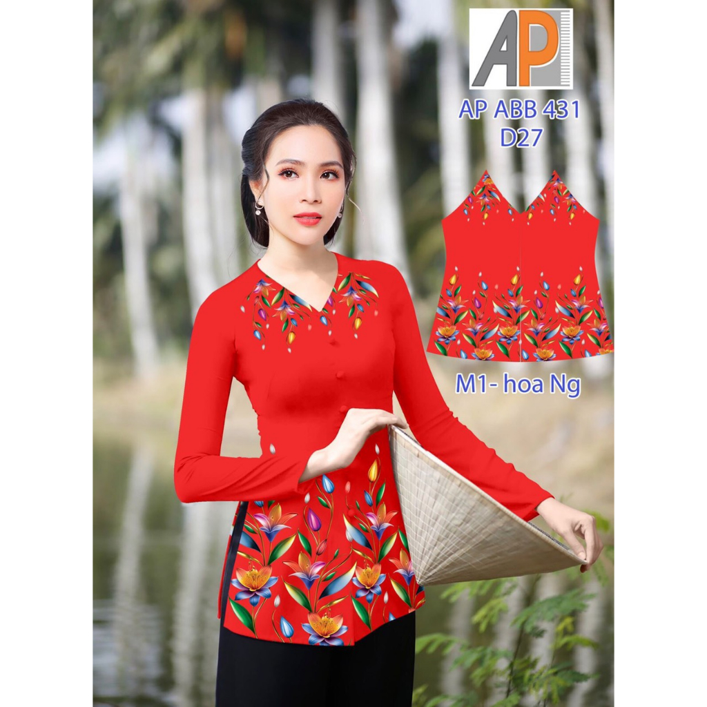 Áo bà ba in 4D-mẫu mới -áo không kèm quần