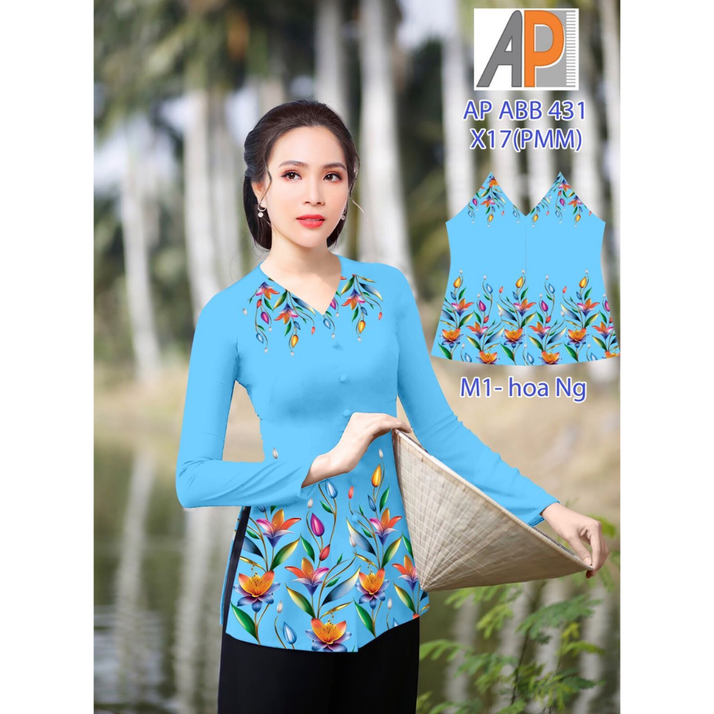 Áo bà ba in 4D-mẫu mới -áo không kèm quần