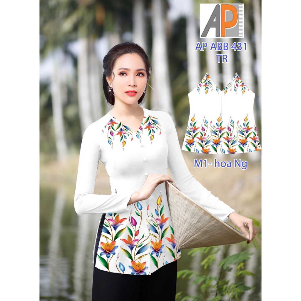Áo bà ba in 4D-mẫu mới -áo không kèm quần