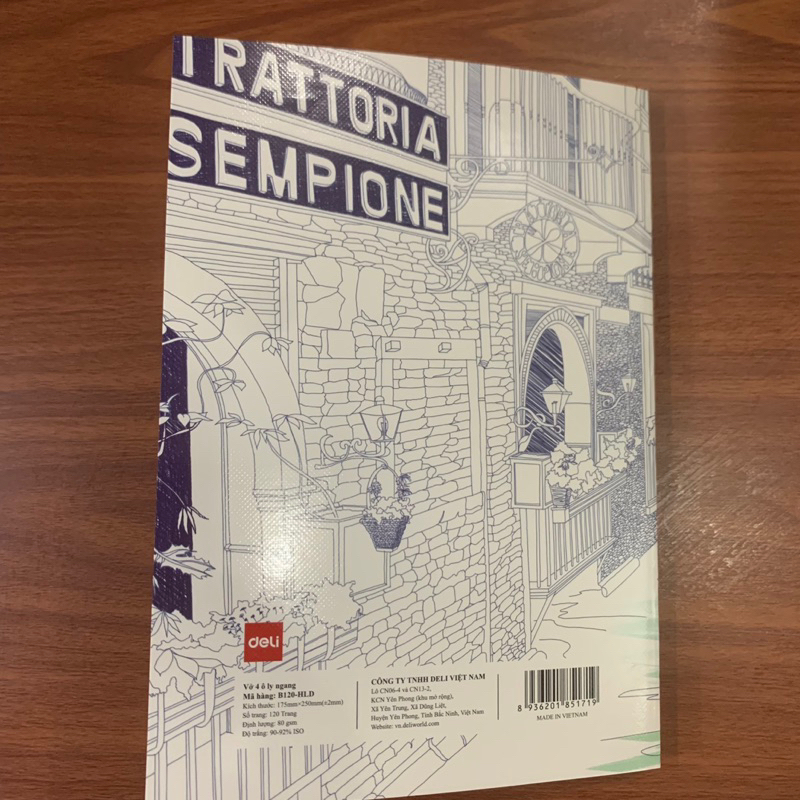 Tập sinh viên Deli Holiday 120 trang dày đẹp