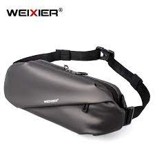 Túi Đeo Chéo Nam WEIXIER WX01 Chống Nước Thể Thao Kích Thước 36x15x5 Cặp Đeo Ngực, Hông Và Bao Tử Đa Năng