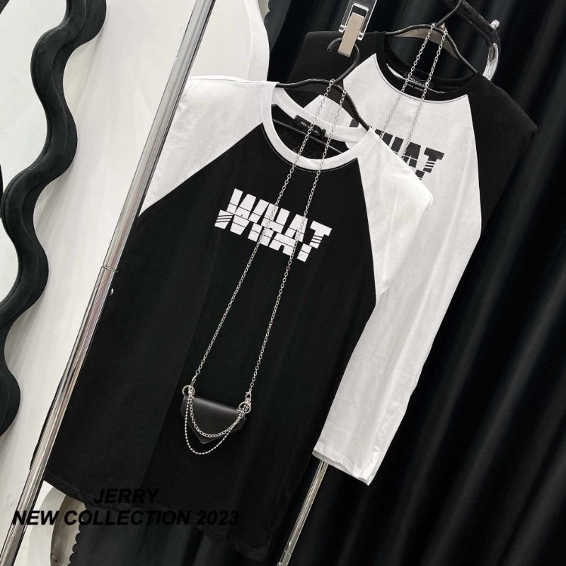 Váy suông chữ What + túi xích hàng QCL1