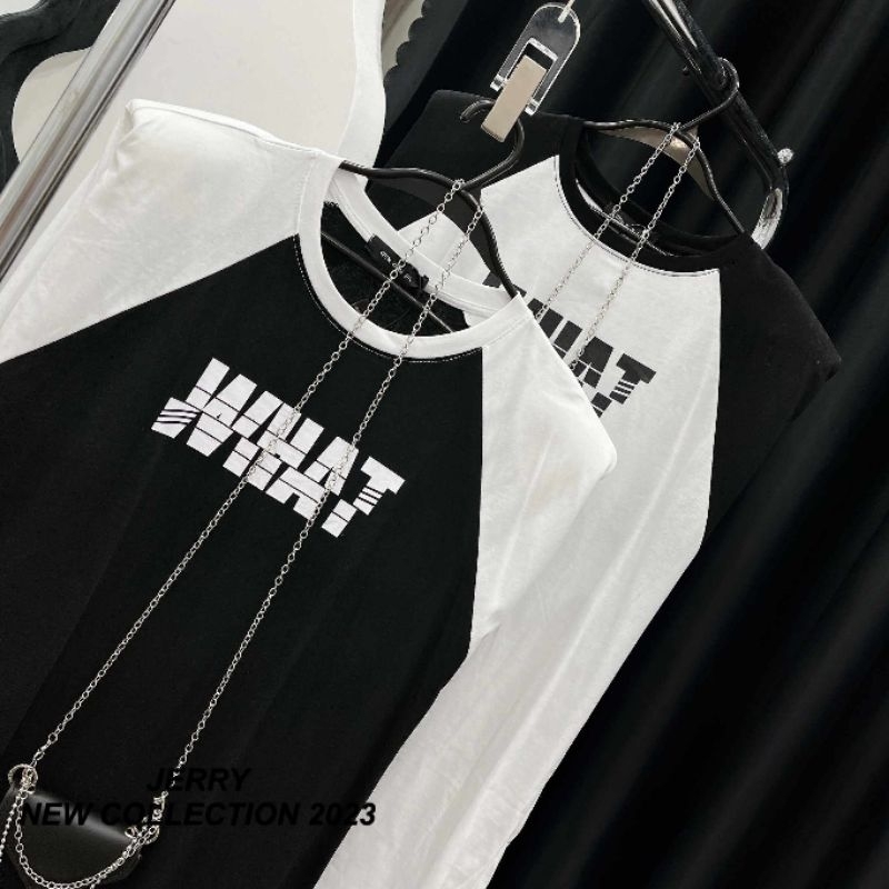 Váy suông chữ What + túi xích hàng QCL1