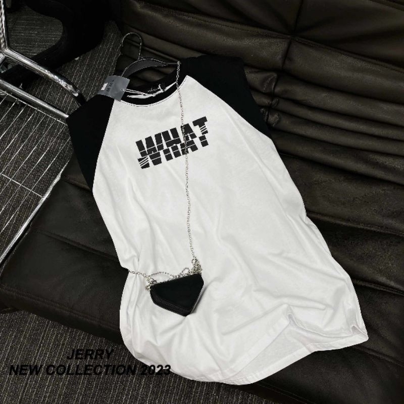 Váy suông chữ What + túi xích hàng QCL1