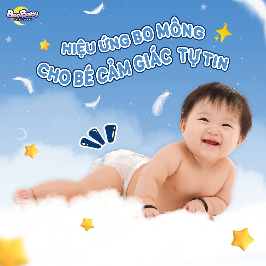 Combo 2 Bịch Tã Bỉm Bonbaby Cá Heo Cao Cấp Thấm Hút Siêu Đỉnh, Tinh Chất Trà Xanh Nhật Bản Chống Hăm Tuyệt Đối