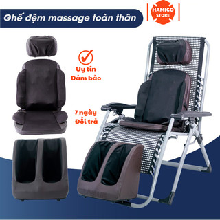  Ghế masage toàn thân con lăn 3D xoa bóp 8 vùng cơ thể đệm massage hồng ngoại sưởi 12 chức năng BH 3 Năm 