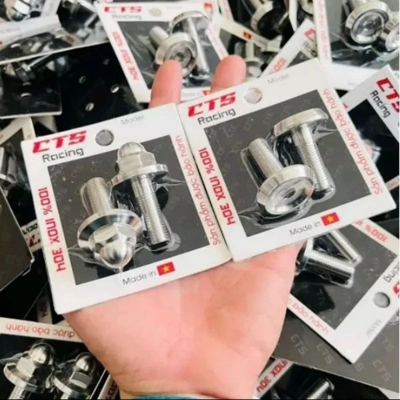 Ốc Chân Phuộc CTS Inox 304 Xe Future Led Mẫu V3-V2 (giá 1 cặp)