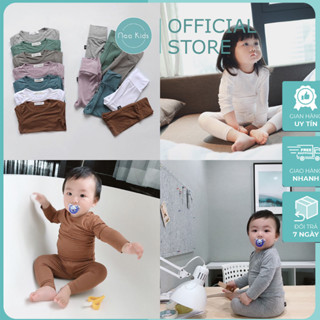 (Hàng chính hãng) Bộ ngủ dài tay thu đông minky mom cho bé trai bé gái loại 1 chất liệu thun tăm hàng QCCC