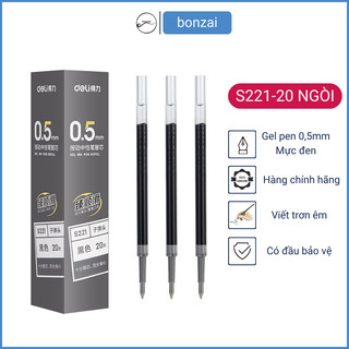 Set 20 ngòi Deli S221 dùng thay cho bút gel A575, S101 (Hàng Chính Hãng)