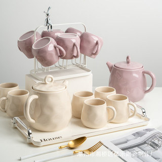Bộ ấm chén uống nước pha trà, bộ cốc uống nước màu pastel hàn quốc
