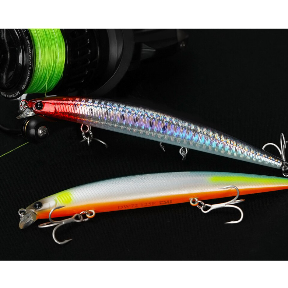 Mồi Lure câu cá chẽm chính hãng Tsurinoya DW72 HKN Fishing