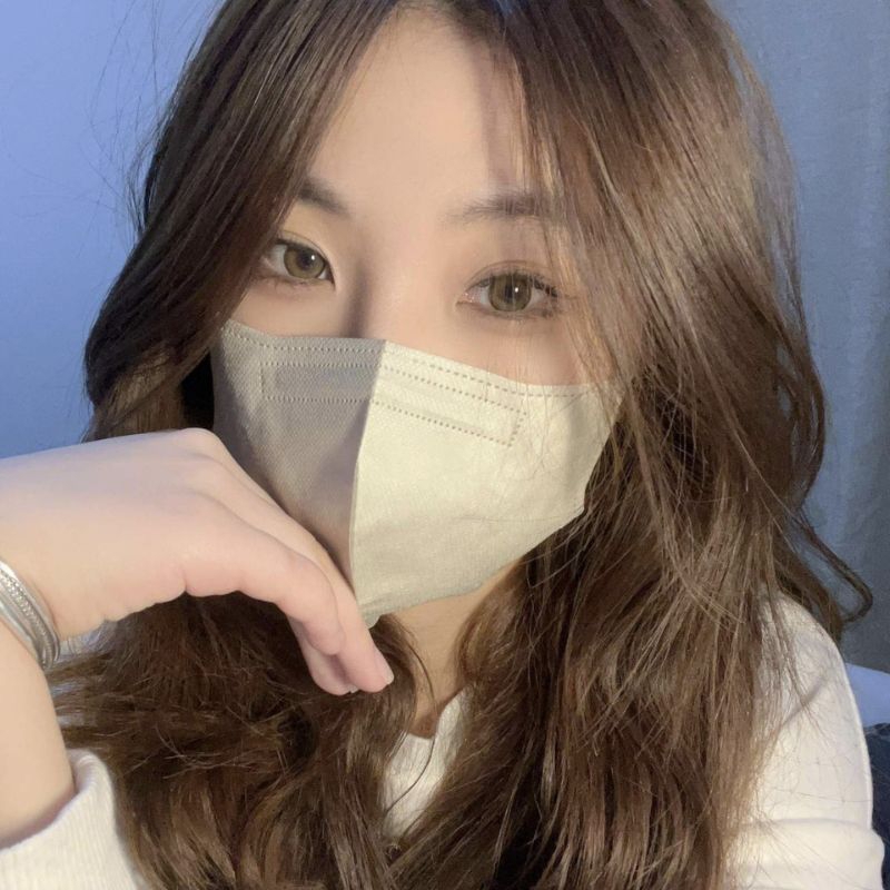 Túi 10 Cái Khẩu Trang KN95 Nội Địa Trung, Quai Cùng Màu