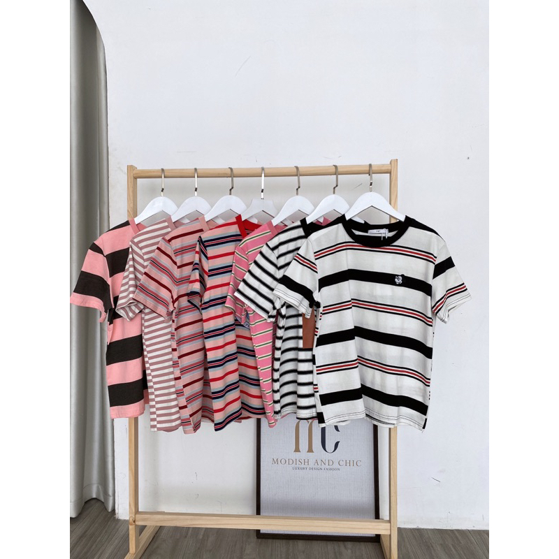 [ Ảnh thật + video ] áo pull kẻ hàng qccc , chất đẹp , phom rộng