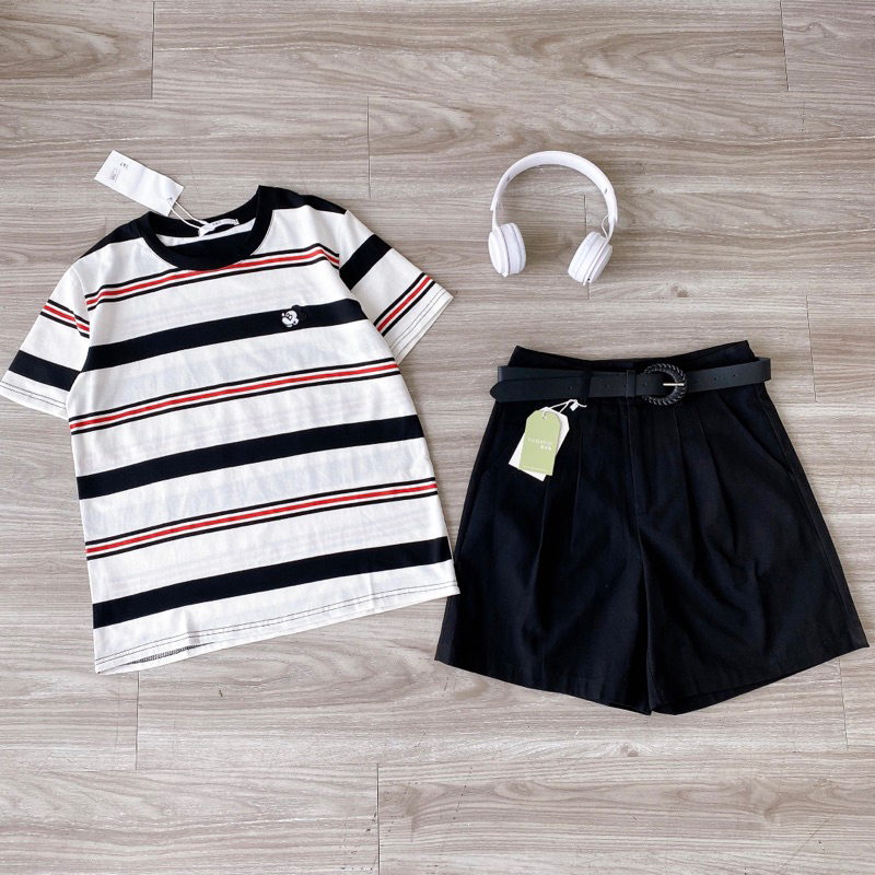 [ Ảnh thật + video ] áo pull kẻ hàng qccc , chất đẹp , phom rộng