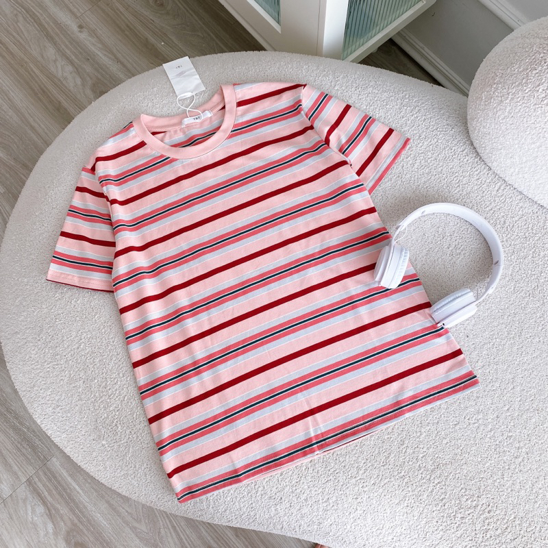 [ Ảnh thật + video ] áo pull kẻ hàng qccc , chất đẹp , phom rộng