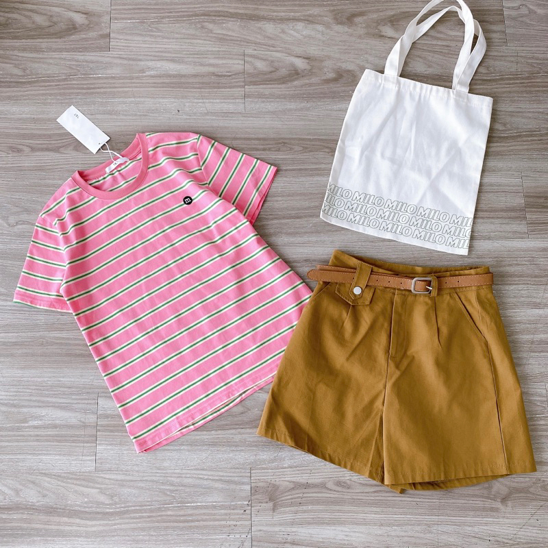 [ Ảnh thật + video ] áo pull kẻ hàng qccc , chất đẹp , phom rộng