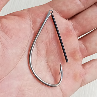 Lưỡi câu nhái thật thép trắng không gỉ 2.4mm