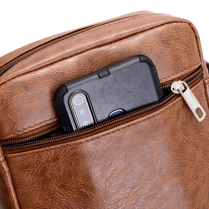 Túi Đeo Chéo Nam Da Cao Cấp Đeo Vai Đơn Giản Trang Trọng Chống Nước TRISMAN201