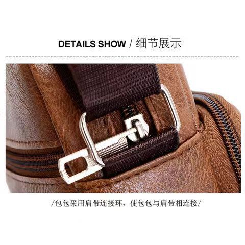 Túi Đeo Chéo Nam Da Cao Cấp Đeo Vai Đơn Giản Trang Trọng Chống Nước TRISMAN201