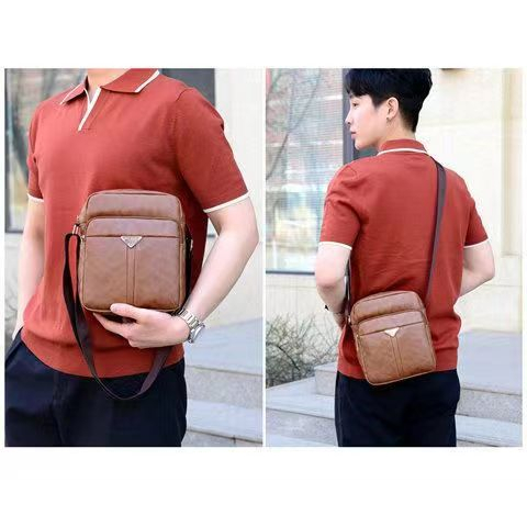 Túi Đeo Chéo Nam Da Cao Cấp Đeo Vai Đơn Giản Trang Trọng Chống Nước TRISMAN201