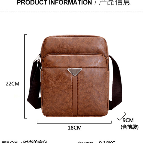 Túi Đeo Chéo Nam Da Cao Cấp Đeo Vai Đơn Giản Trang Trọng Chống Nước TRISMAN201