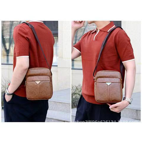 Túi Đeo Chéo Nam Da Cao Cấp Đeo Vai Đơn Giản Trang Trọng Chống Nước TRISMAN201