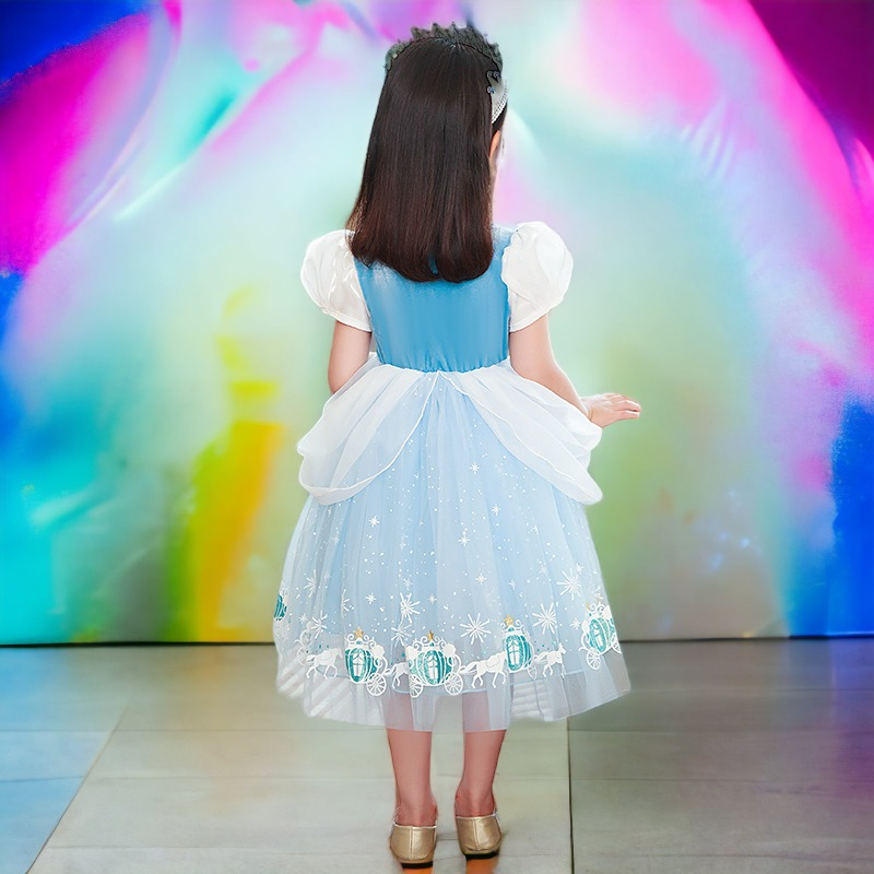 Đầm công chúa Elsa, công chúa Cinderella cho bé gái 3-9 tuổi mẫu mới 2023