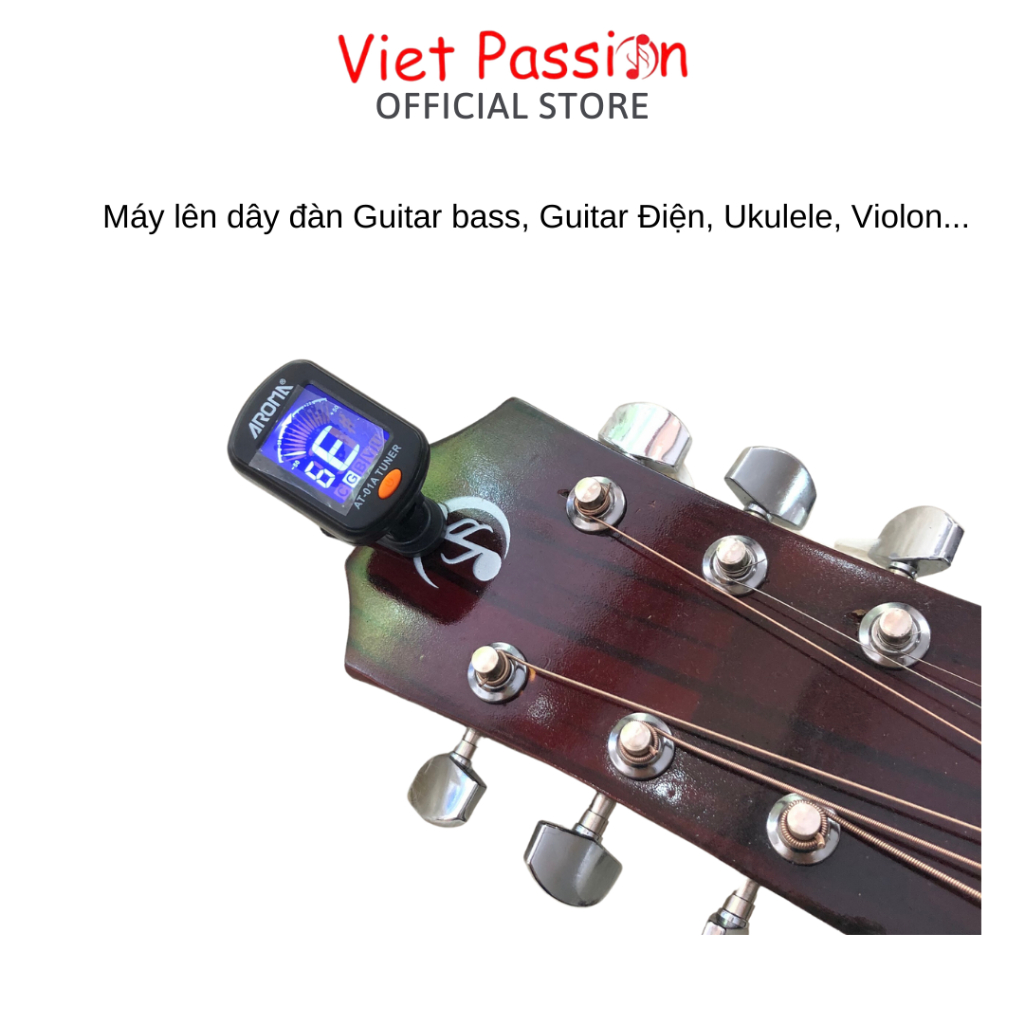 Máy lên dây đàn guitar ukulele violin Tuner guitar ukulele violin chất lượng VietPassion HCM