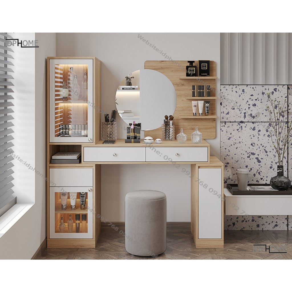 Bàn trang điểm chân sắt hiện đại BP6811