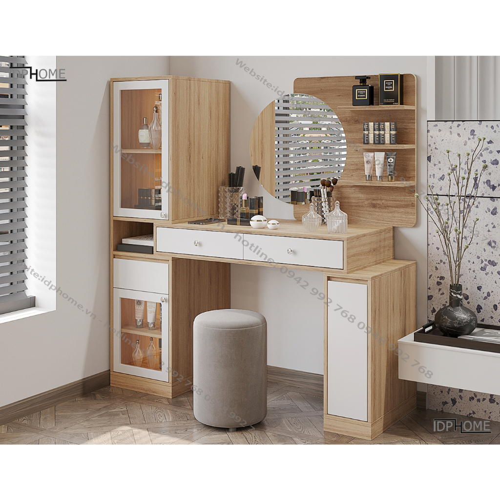 Bàn trang điểm chân sắt hiện đại BP6811