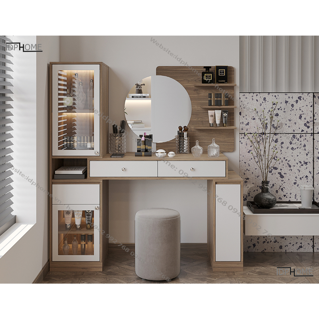 Bàn trang điểm chân sắt hiện đại BP6811