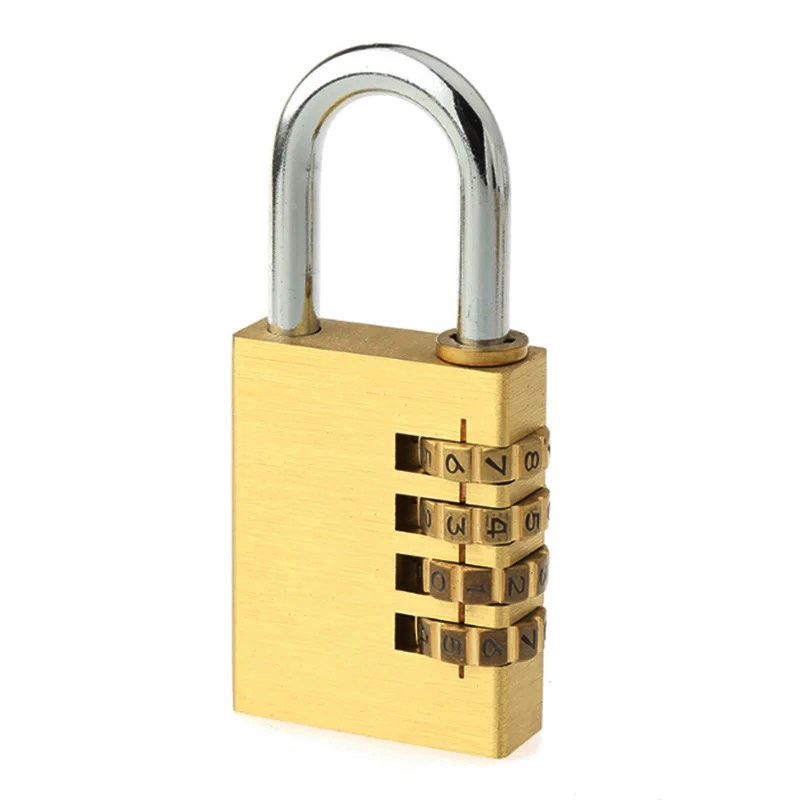 Ổ KHÓA MÃ SỐ VALI, HÀNH LÝ 4 MÃ SỐ CỠ ĐẠI BẰNG ĐỒNG CHÍNH HÃNG MLOCK