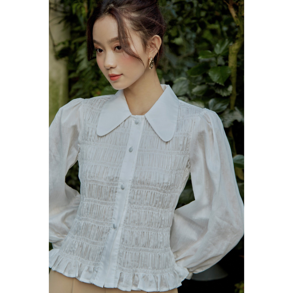 Áo sơmi smocking - Everluxe
