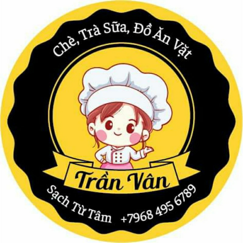 Combo 100 Tem Dán Sticker Trà Sữa, Đồ Ăn Vặt, Trà Chanh Decal nhựa chống nước