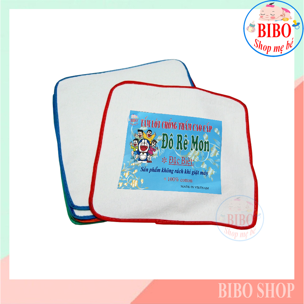 Combo 10 Tấm Lót Chống Thấm Giặt Máy Được, Tấm Lót Sơ Sinh 30*30cm_Doremon