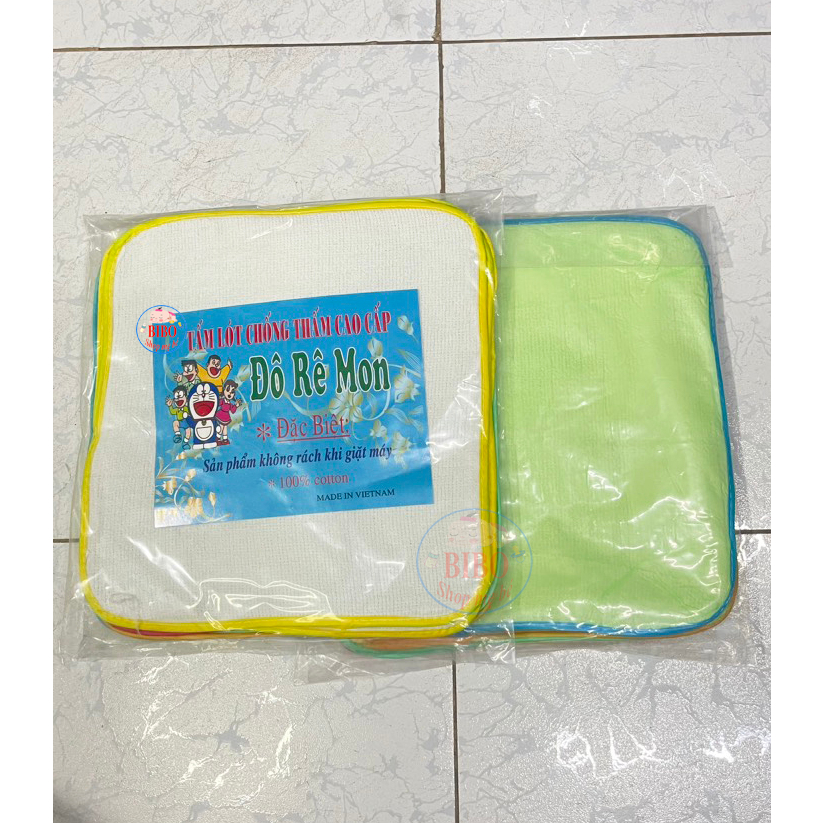 Combo 10 Tấm Lót Chống Thấm Giặt Máy Được, Tấm Lót Sơ Sinh 30*30cm_Doremon