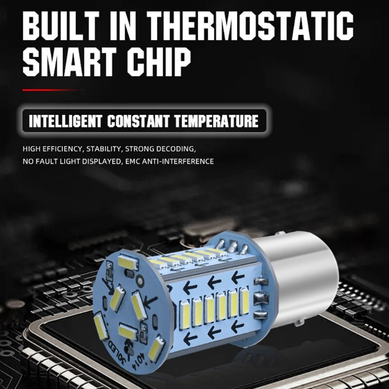 1157 BAY15D Nhấp Nháy Phanh Bóng Đèn LED Đuôi Xe Dừng Nhan Đảo Chiều Đậu Xe Đèn 12V Nhấp Nháy Đèn Tự Động xe Máy