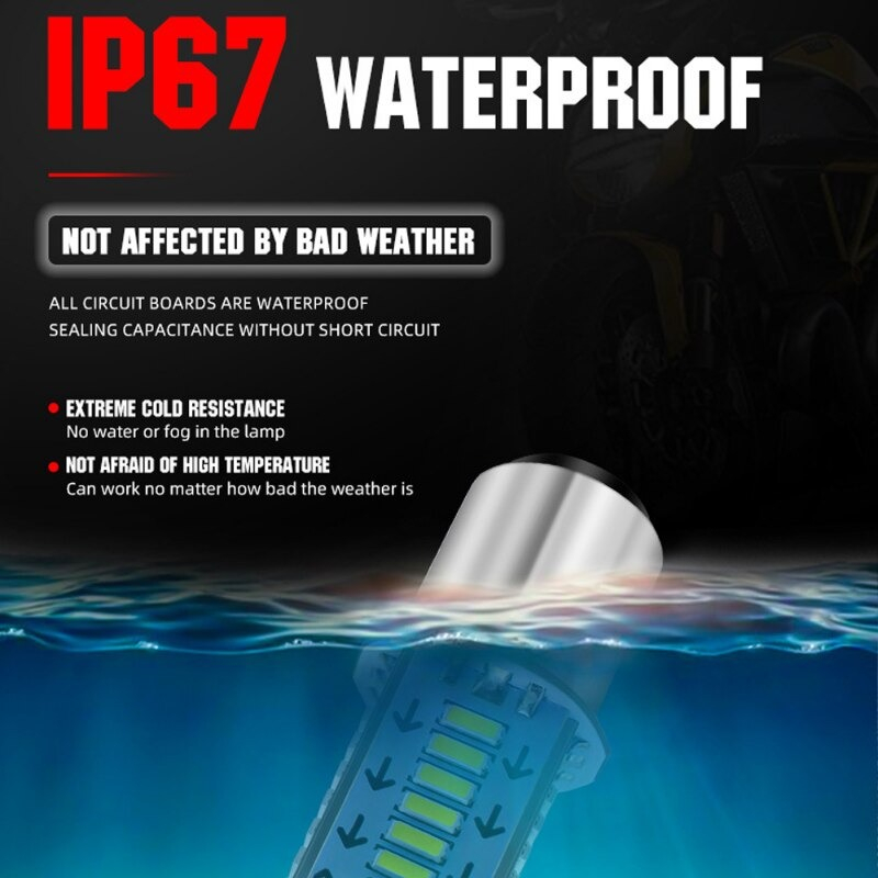 1157 BAY15D Nhấp Nháy Phanh Bóng Đèn LED Đuôi Xe Dừng Nhan Đảo Chiều Đậu Xe Đèn 12V Nhấp Nháy Đèn Tự Động xe Máy