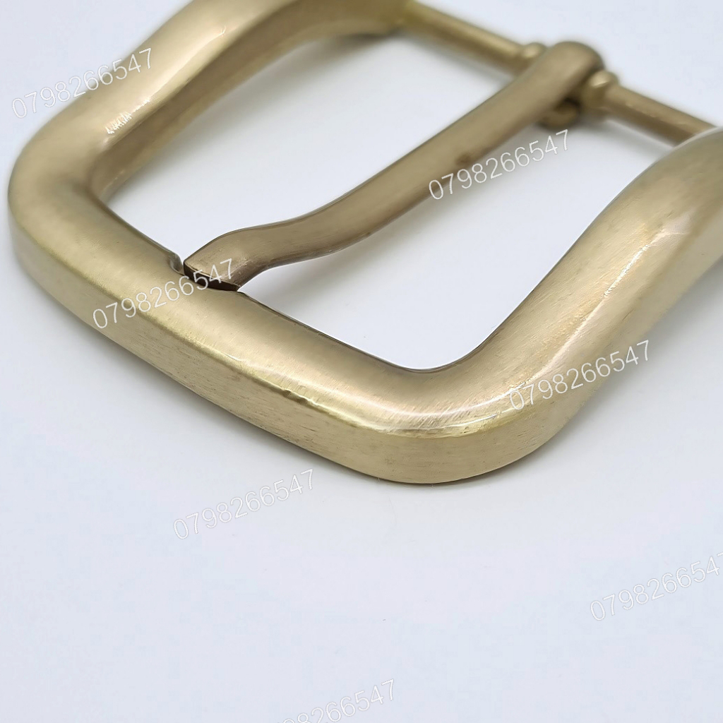 Mặt khoá dây nịt nam DKK-063 | Đầu khoá xỏ kim bảng 4F vàng đồng góc bầu thời trang