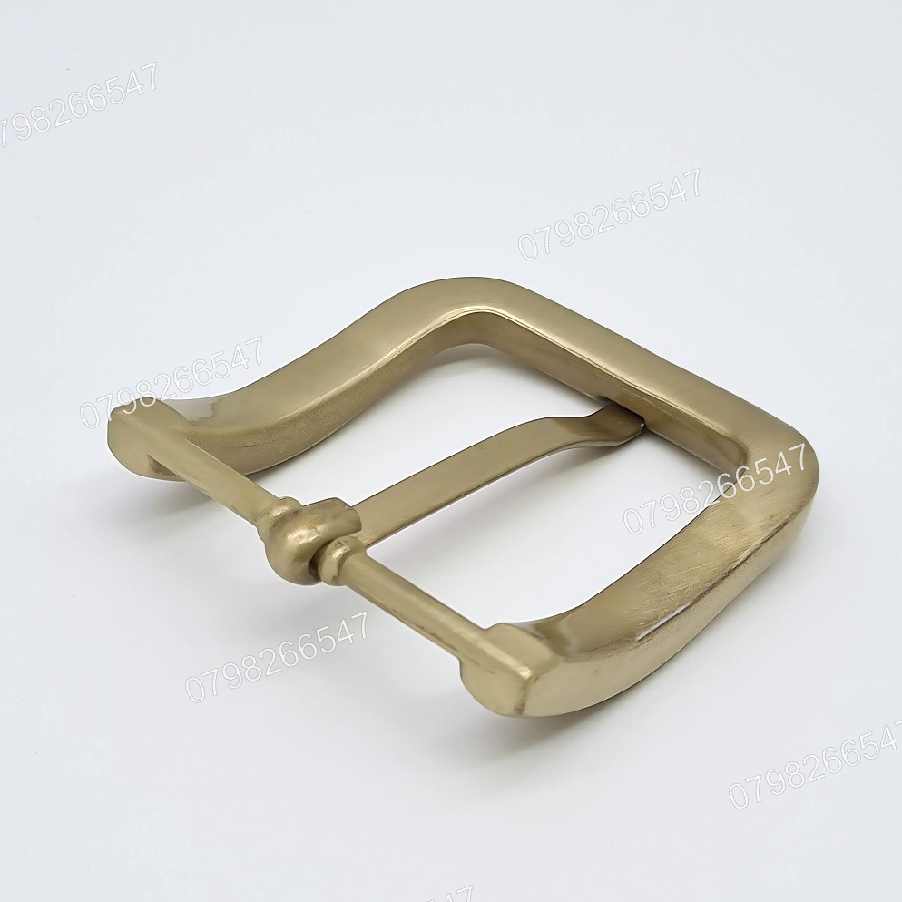 Mặt khoá dây nịt nam DKK-063 | Đầu khoá xỏ kim bảng 4F vàng đồng góc bầu thời trang