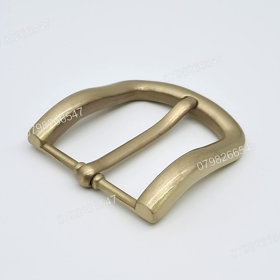 Mặt khoá dây nịt nam DKK-063 | Đầu khoá xỏ kim bảng 4F vàng đồng góc bầu thời trang