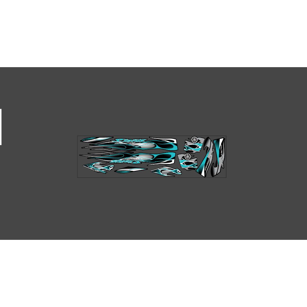 Tem lửa v4 dán xe máy sirius