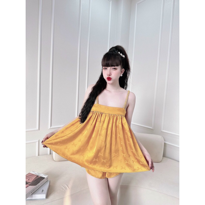 Bộ ngủ 2dây bính họa tiết