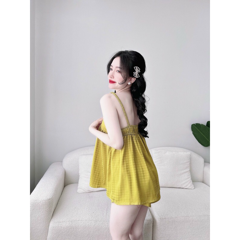 Bộ ngủ 2dây bính họa tiết