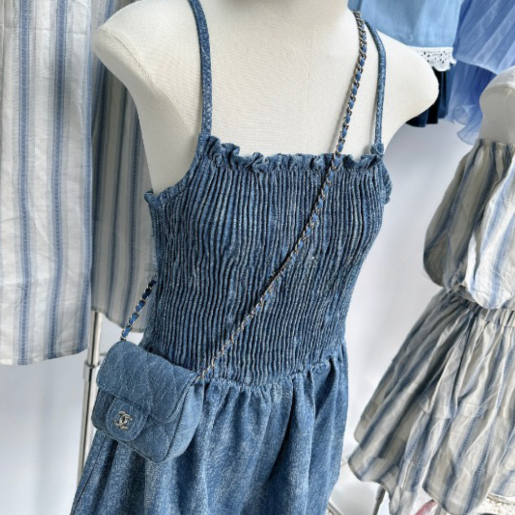 Váy nữ đi biển mùa hè PHUONGMOON, thiết kế playsuits hai dây xinh xắn | BigBuy360 - bigbuy360.vn