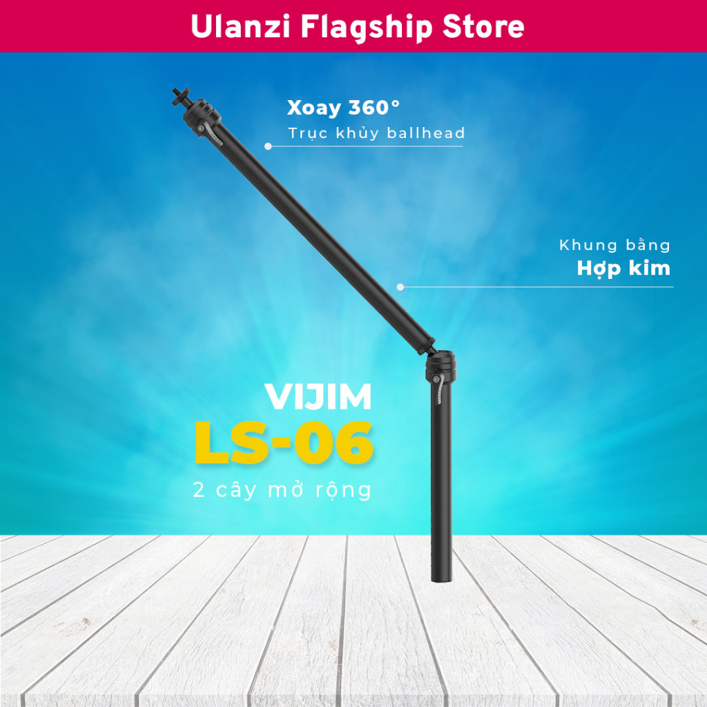 Ulanzi Vijim LS06 - Tay mở rộng nối dài xoay 360 độ tải 1kg