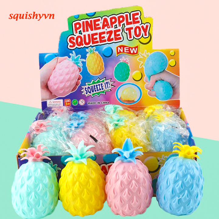 (rẻ vô địch) SQUISHY Gudetama dứa bóp bên trong là hạt dùng mãi còn ít H bóp xả stress giảm căng thẳ
