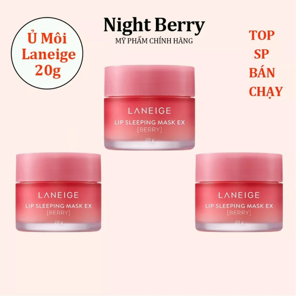 Mặt Nạ Ngủ Cho Môi Laneige Lip Sleeping Mask (Berry) 20Gram