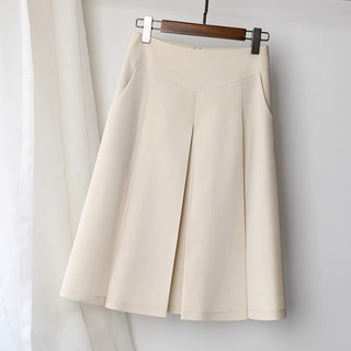 Chân váy a dài công sở ly giữa cách điệu 60cm -bigsize c009